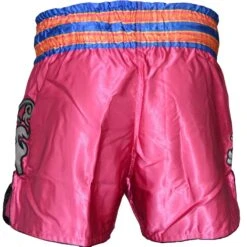 Punch Round™ Thaiboks Broekje Flower Kickboxing Shorts Pink MT11