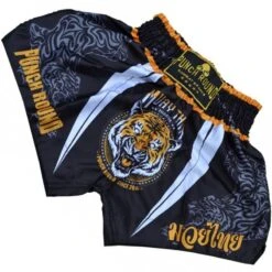 Punch Round™ Tiger Thaiboks Broekje Kickboxing Shorts