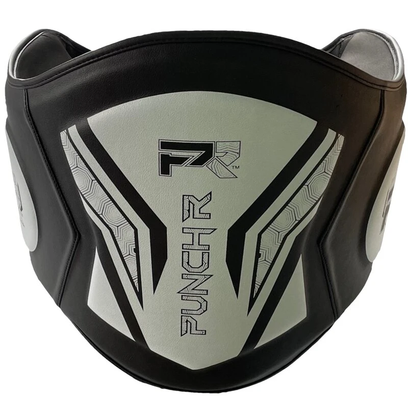 PunchRâ„¢ Electric Vechtsport Buikbeschermer Zwart Wit - Image 6