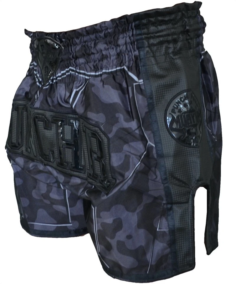 PunchR Kickboks Short Urban Camo Zwart - Afbeelding 2