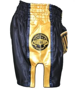 PunchR Muay Thai Kickboks Broek Zwart Goud By PunchR™