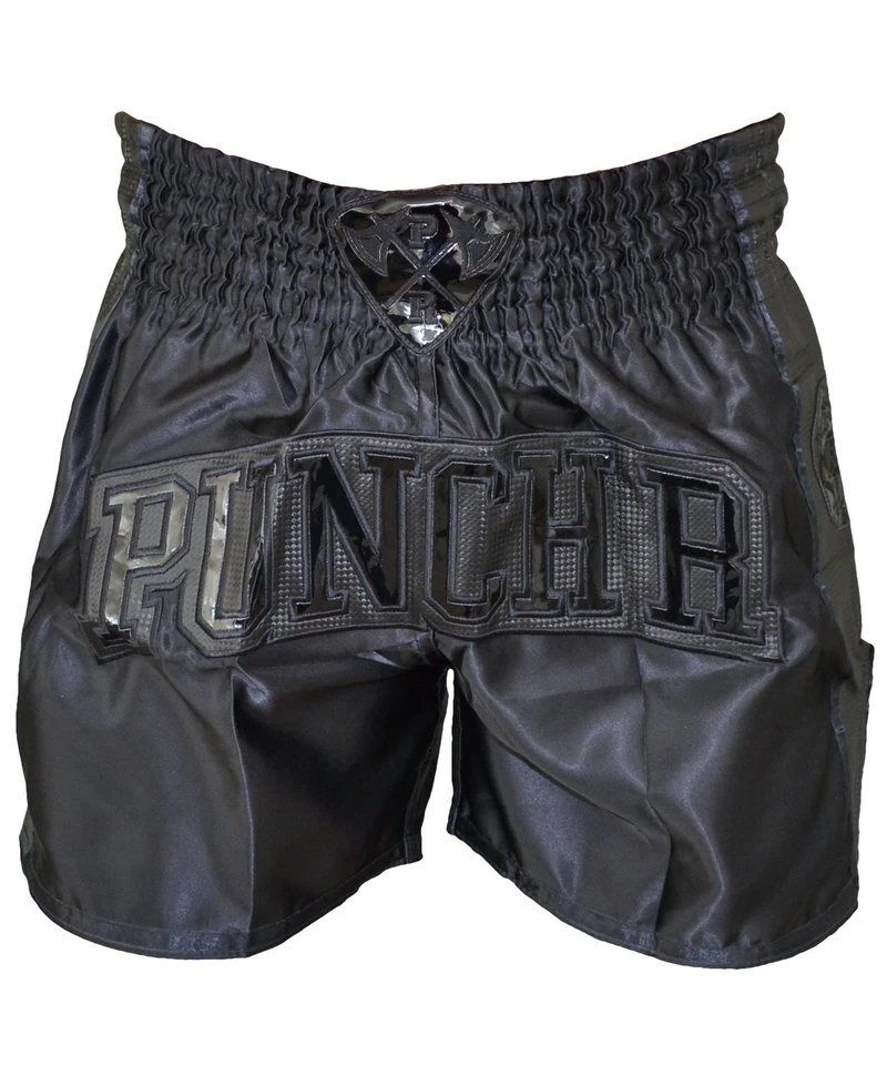 PunchRâ„¢ Muay Thai Kickboks Short Zwart - Afbeelding 4