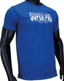 Super Pro Dry Fit T-Shirt Stripes Blauw