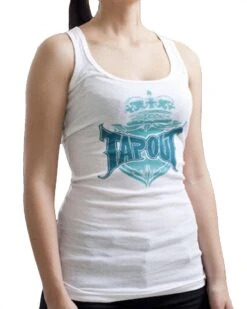 TapouT Dames Roxanne Crown Tank Top Wit