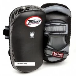 Twins Curved Arm Pads Kick Pads TKP 7 Leder Zwart Grijs