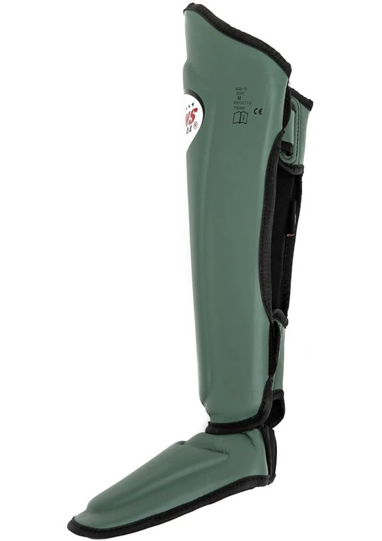 Twins Kickboks Scheenbeschermers SGL 7 Military Groen - Image 3