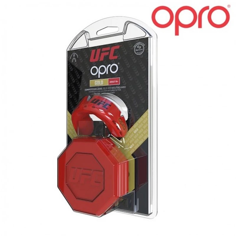 UFC OPRO Gold Mond- Gebitsbescherming Rood Metal Zilver Volwassen - Image 2