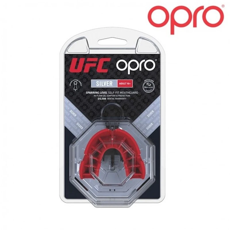OPRO UFC Mondbeschermer Zilver Rood Zwart Volwassene - Image 4