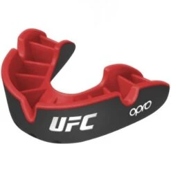 OPRO UFC Zilver Mondbeschermer Zwart Rood Jeugd Tot 10 Jaar
