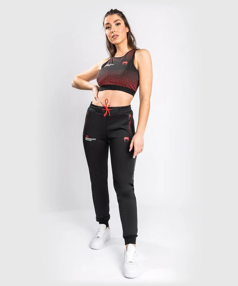 UFC Venum Performance Institute Joggingbroek Dames Zwart Rood - Image 3