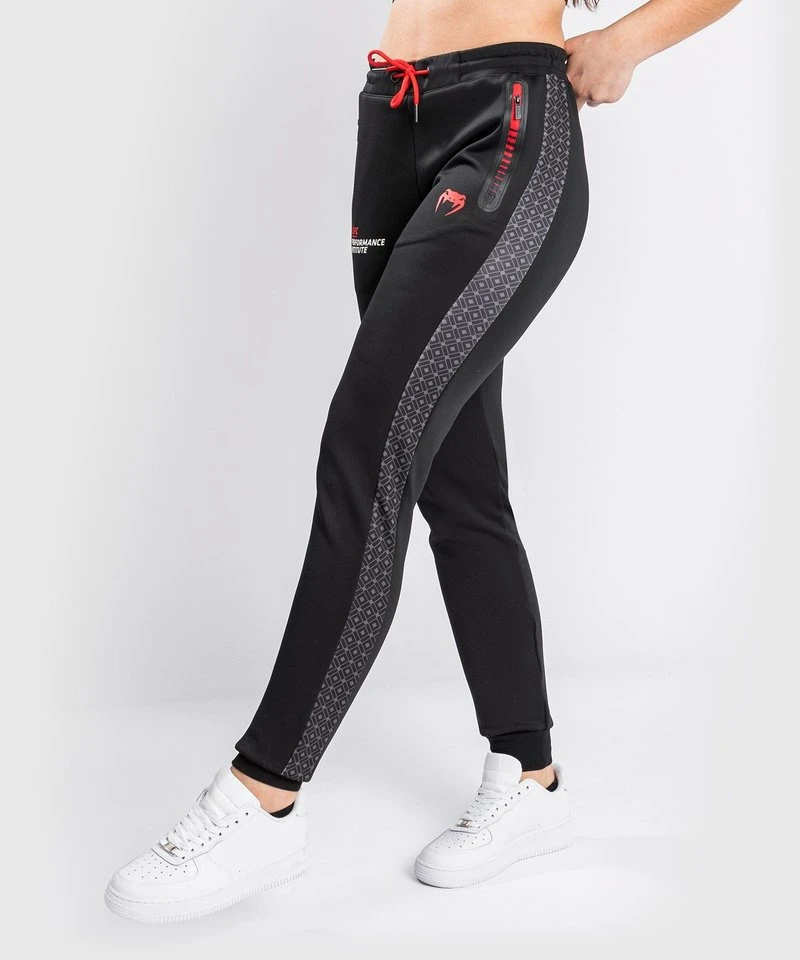 UFC Venum Performance Institute Joggingbroek Dames Zwart Rood - Image 4