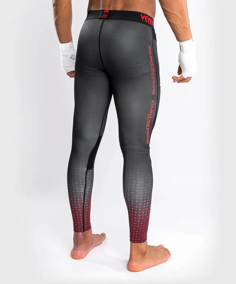 UFC X VENUM Performance Institute Sportlegging Spats Zwart Rood - Image 2