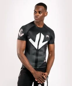 Venum Arrow Rash Guard Korte Mouw Zwart Wit