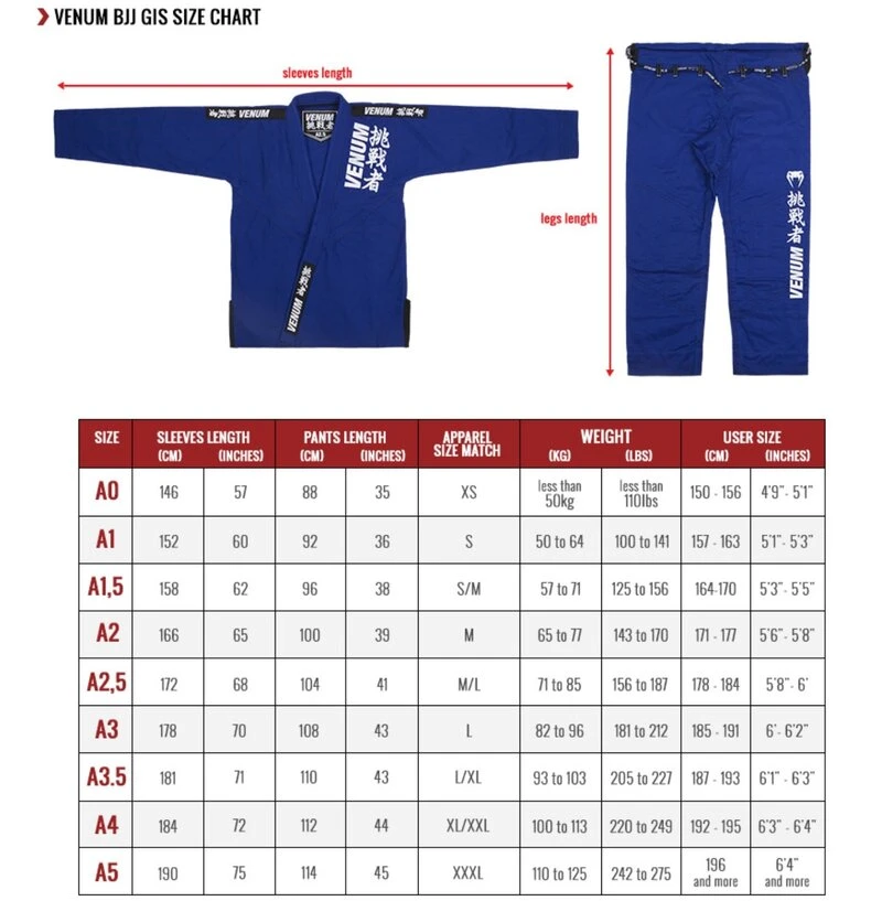 Venum BJJ GI Kimono Challenger Single Weave Wit - Image 3