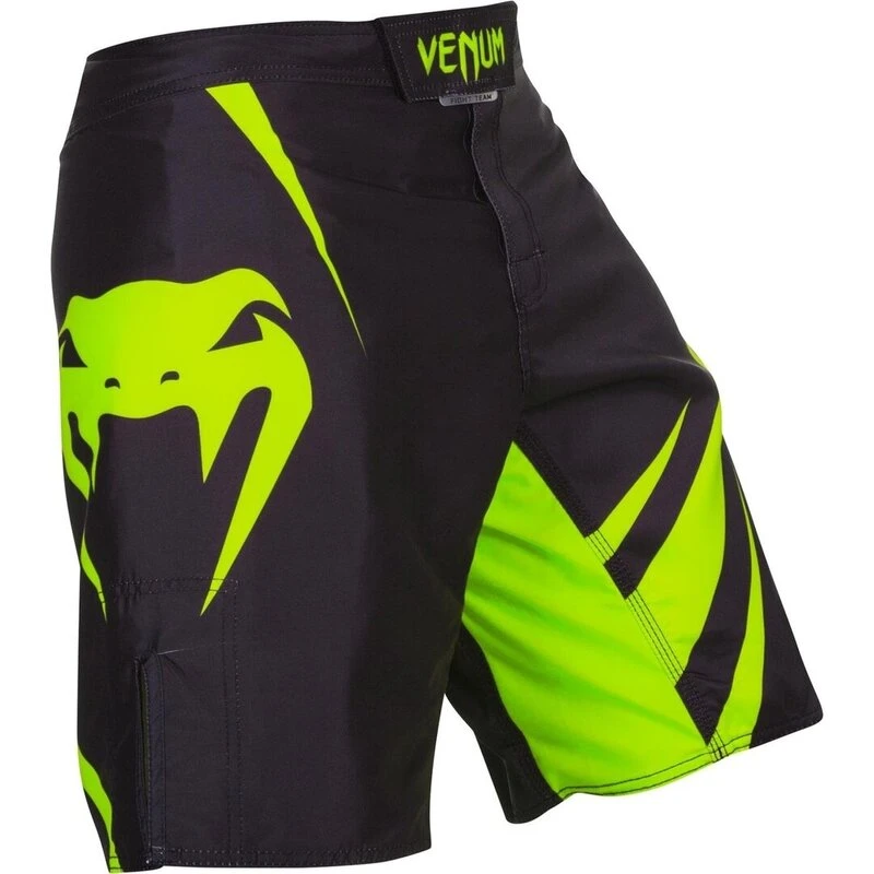 Venum Challenger Fightshort Zwart Neo Geel - Image 5