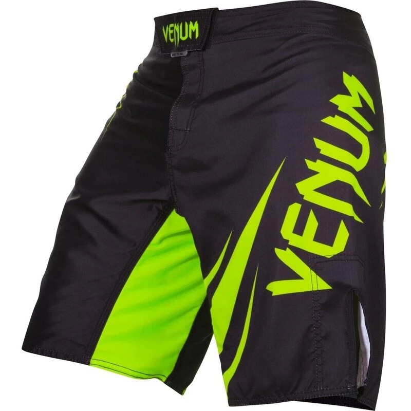 Venum Challenger Fightshort Zwart Neo Geel - Image 7