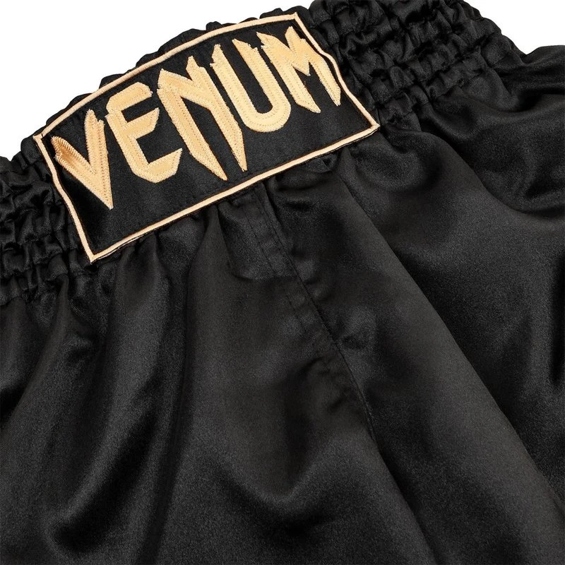 Venum Classic Muay Thai Kickboks Broekjes Zwart Goud