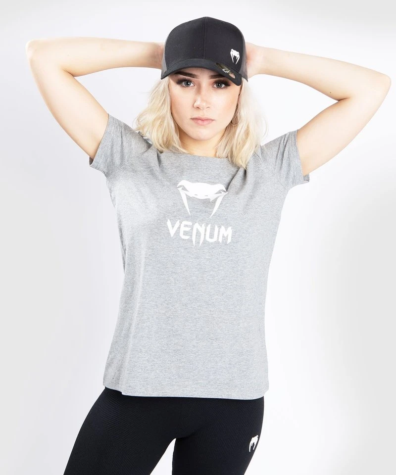 Venum CLASSIC T-Shirt Dames Licht Grijs GemĂȘleerd - Image 3