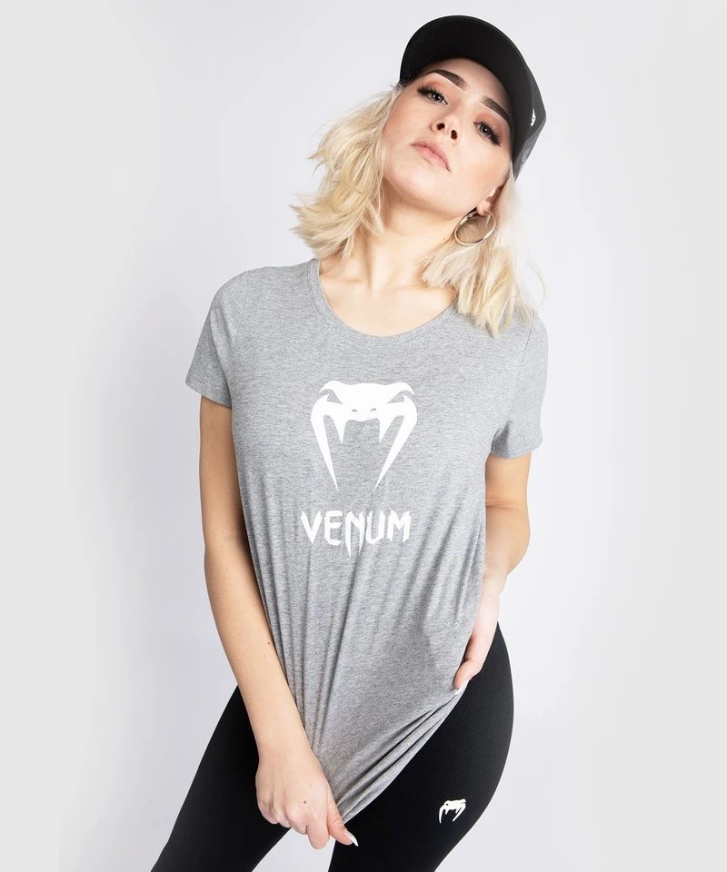 Venum CLASSIC T-Shirt Dames Licht Grijs GemĂȘleerd - Image 4