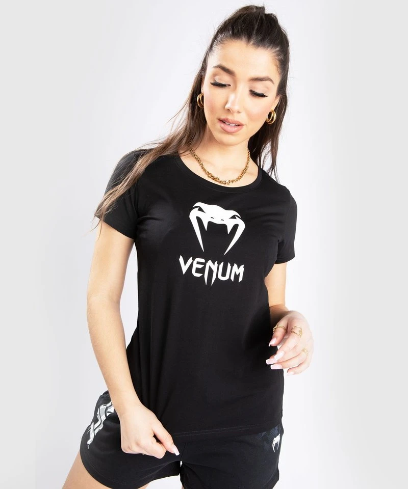Venum CLASSIC T-shirt Dames Zwart Wit - Image 2