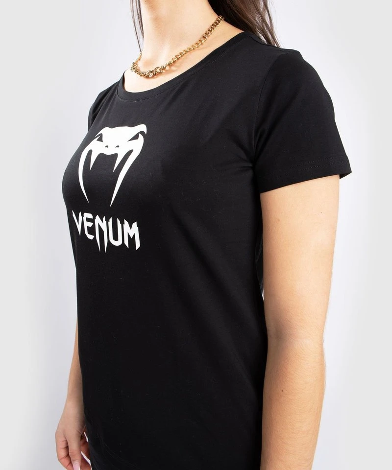 Venum CLASSIC T-shirt Dames Zwart Wit - Image 3