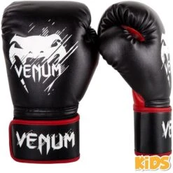 Venum Contender Kinder Bokshandschoenen Zwart Rood