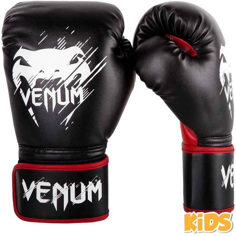 Venum Contender Kinder Bokshandschoenen Zwart Rood