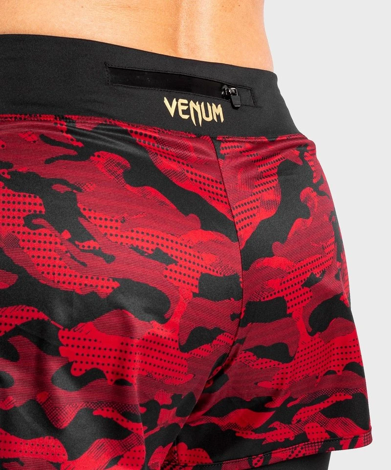 Venum Defender 2.0 Hybrid Compression Shorts Dames Zwart Rood - Image 8
