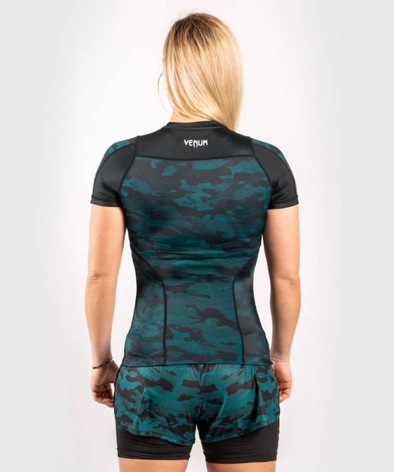 Venum Defender Rash Guard S/S Dames Zwart Groen - Image 5