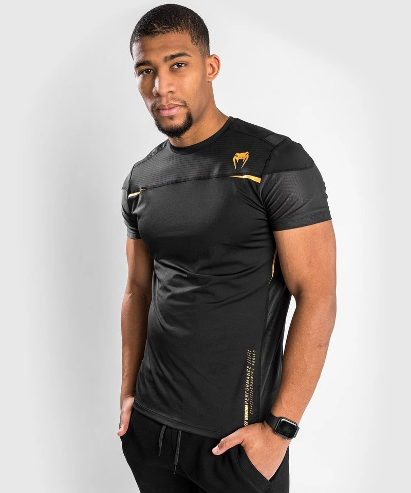 Venum Dry Tech Tempest 2.0 T Shirt Zwart Goud - Image 3