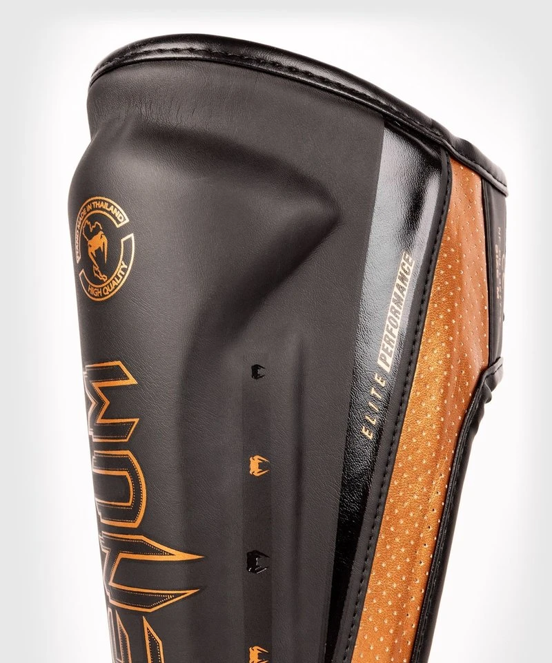 Venum Elite Evo Kickboks Scheenbeschermers Zwart Brons - Image 6