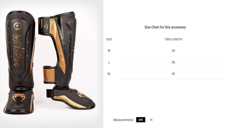 Venum Elite Evo Kickboks Scheenbeschermers Zwart Brons - Image 8