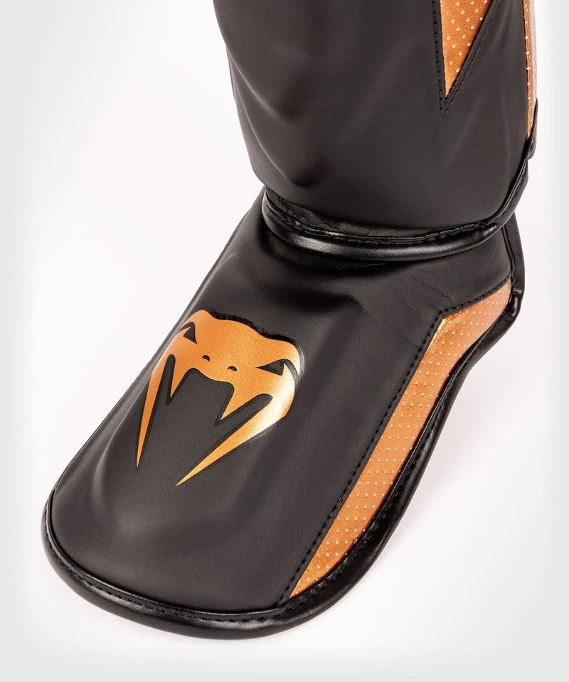 Venum Elite Evo Kickboks Scheenbeschermers Zwart Brons - Image 9