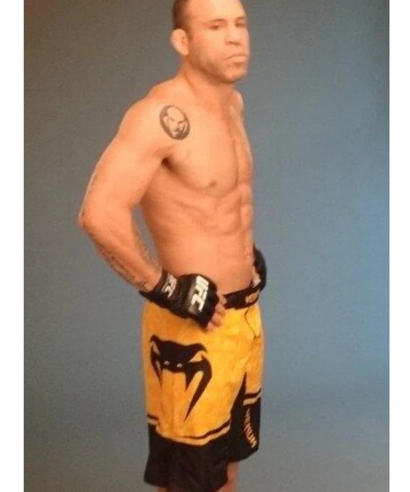 Venum Fightshort Wanderlei Silva Geel Zwart - Image 2