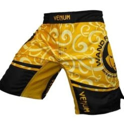 Venum Fightshort Wanderlei Silva Geel Zwart