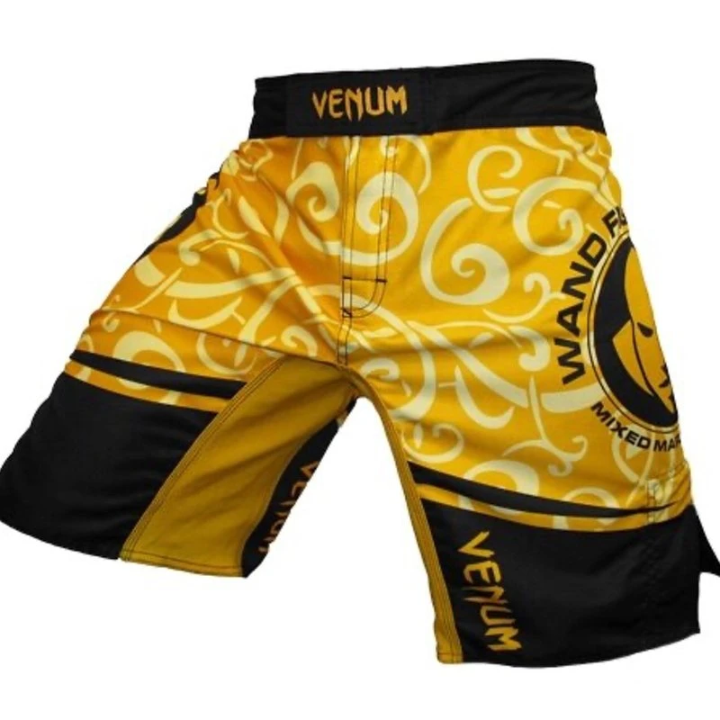 Venum Fightshort Wanderlei Silva Geel Zwart