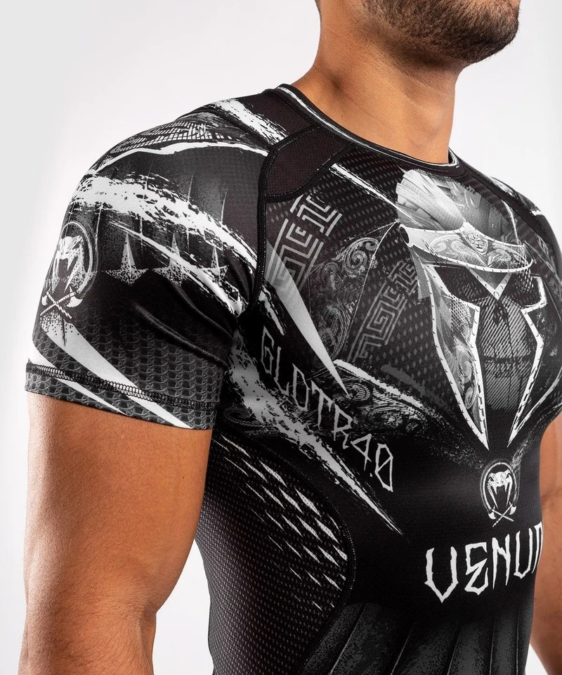 Venum GLDTR 4.0 Rash Guard Zwart Wit - Image 2