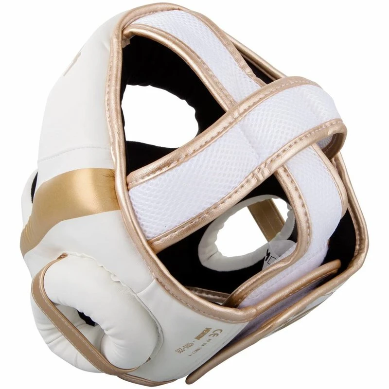 Venum Hoofdbeschermer Elite Headgear Wit Goud - Image 6