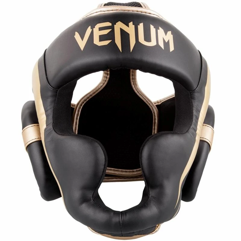 Venum Hoofdbeschermer Elite Headgear Zwart Goud - Image 3