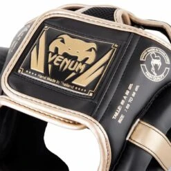 Venum Hoofdbeschermer Elite Headgear Zwart Goud
