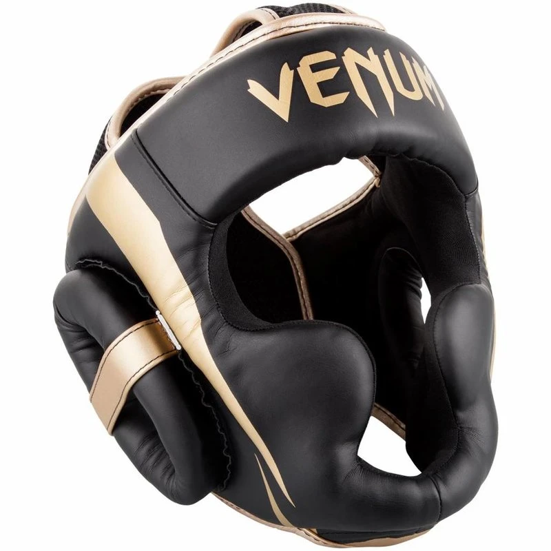 Venum Hoofdbeschermer Elite Headgear Zwart Goud - Image 7