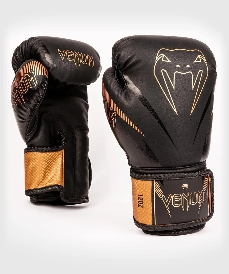 Venum Impact Muay Thai Bokshandschoenen Zwart Brons - Image 5