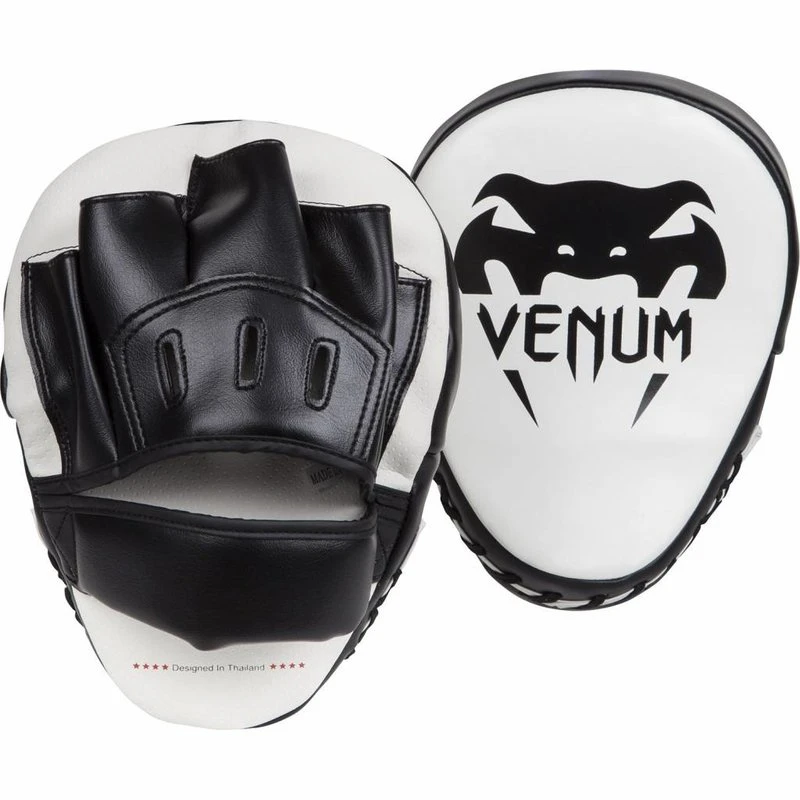 Venum Light Focus Mitts White Black Venum Gear - Image 4