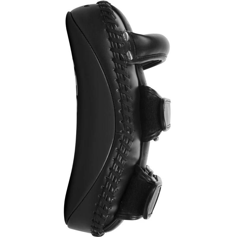 Venum Light Kick Pads Skintex Leer Zwart Op Zwart