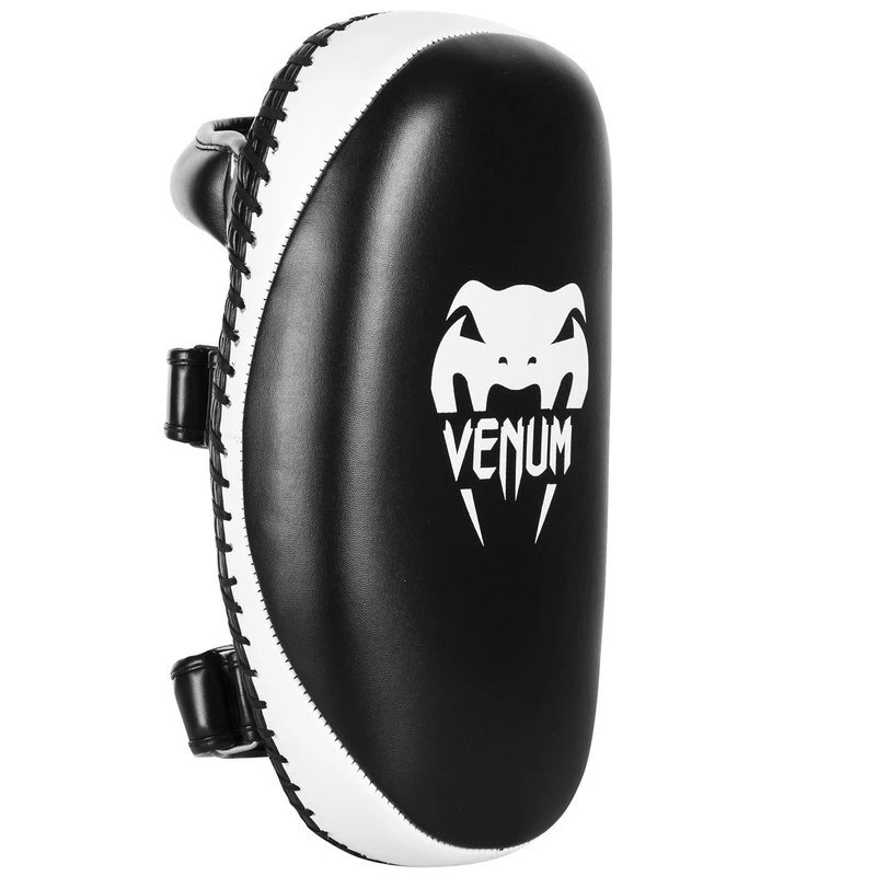 Venum Light Kick Pads Skintex Leer Zwart Wit - Image 3