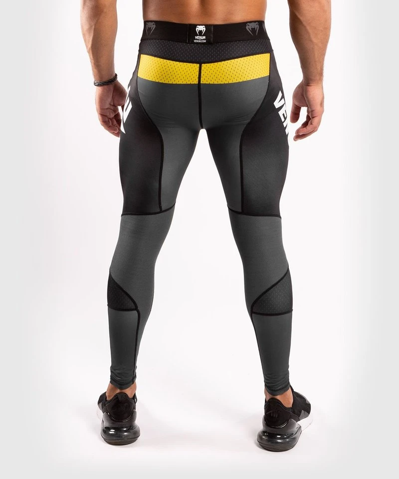 Venum ONE FC Impact Compression Tights Legging Grijs Geel - Image 7