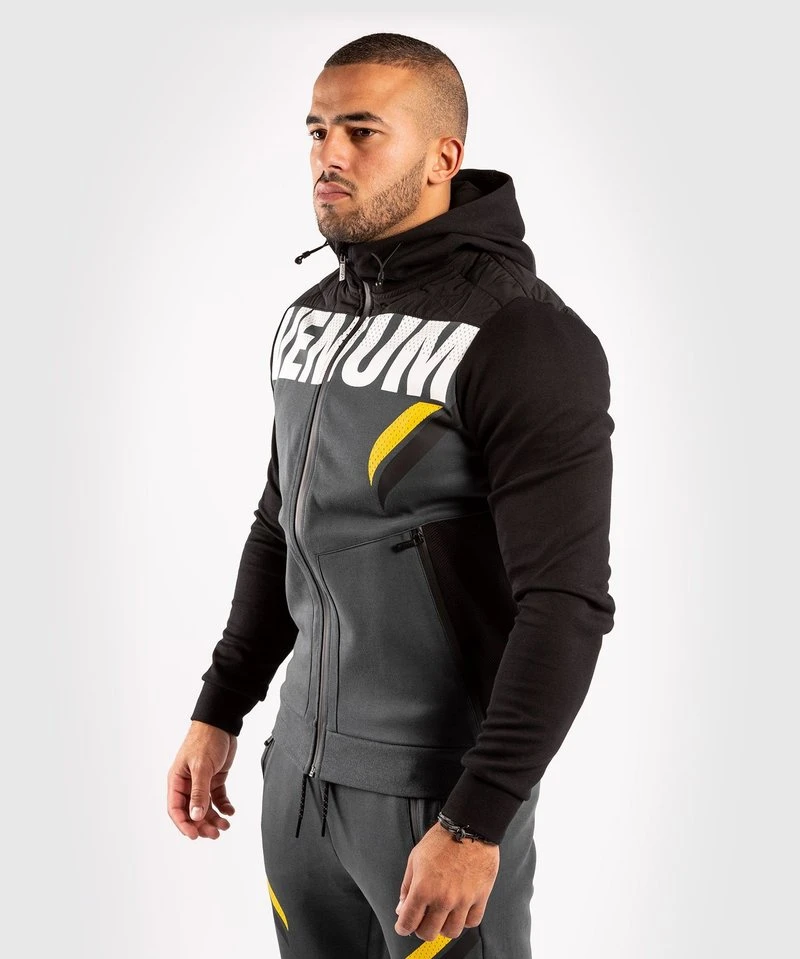 Venum ONE FC Impact Hoody Grijs Geel - Image 3