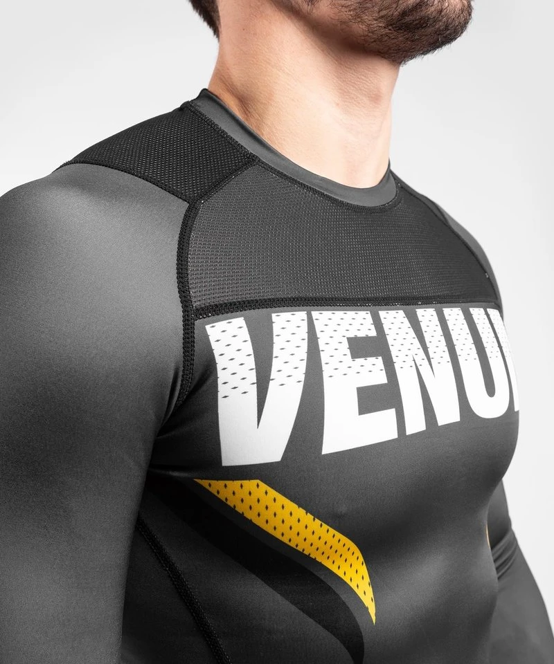 Venum ONE FC Impact Rashguard L/S Grijs Geel - Image 8