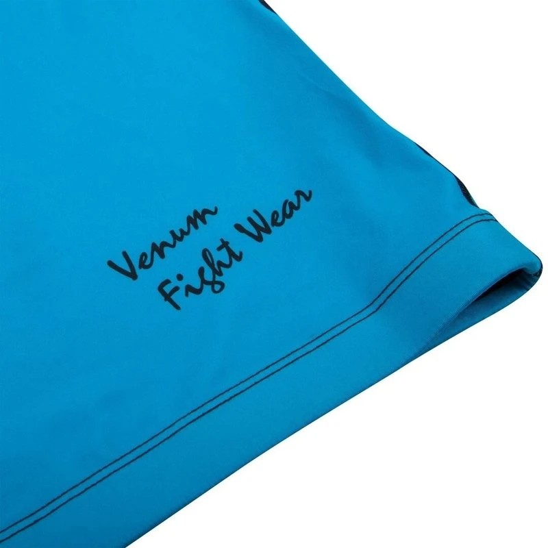 Venum Original Giant Rash Guard S/S Cyan Black - Image 6
