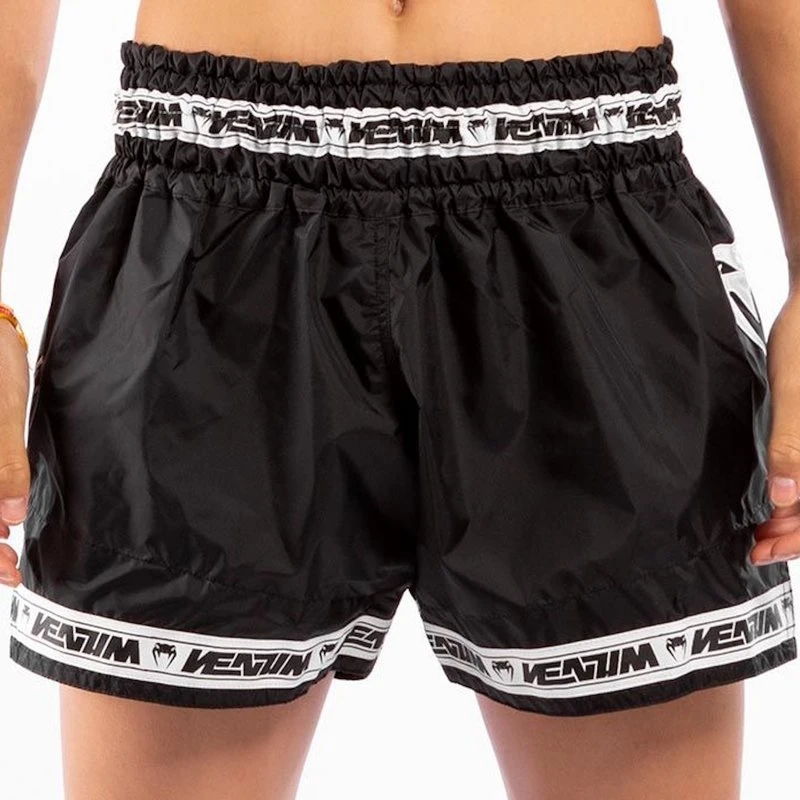 Venum PARACHUTE Muay Thai Kickboks Broekjes Zwart Wit - Image 2